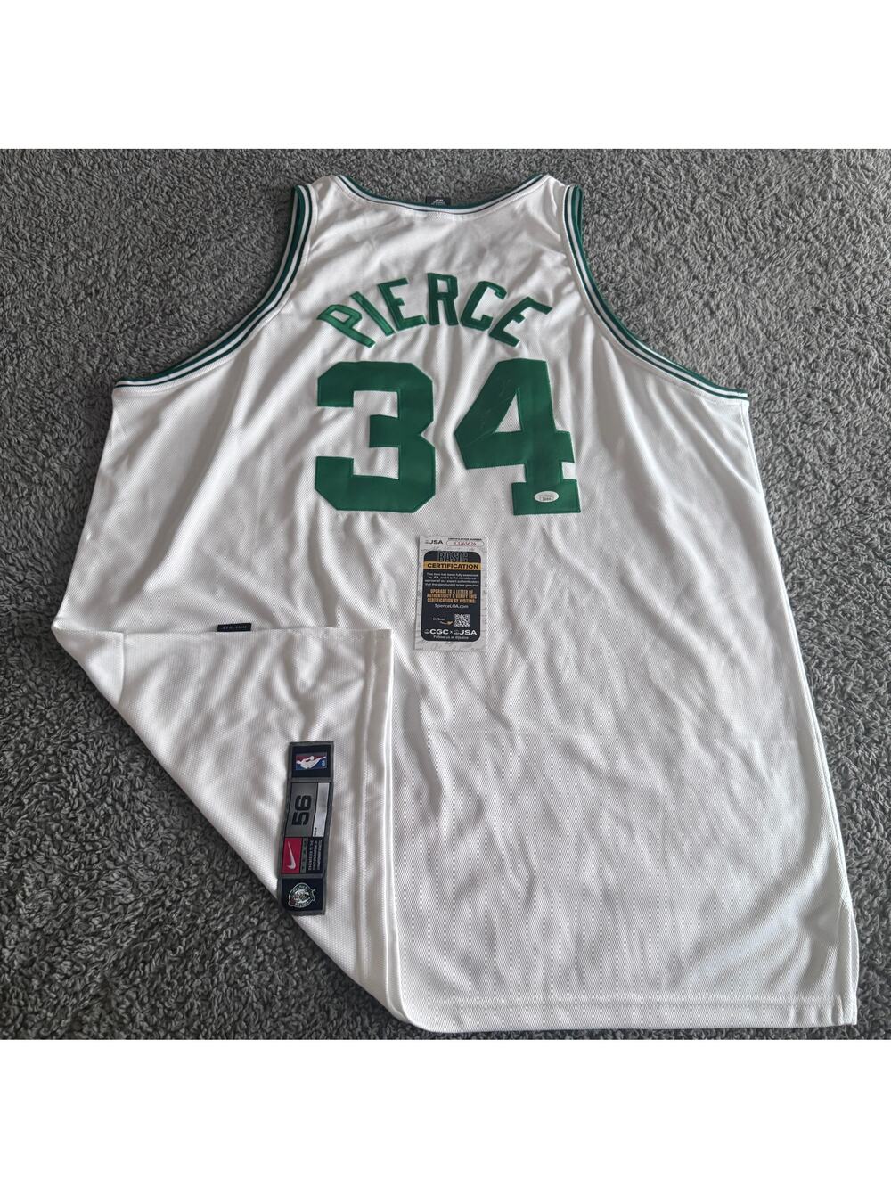 Autographed 2000-04 Nike Authentic Paul Pierce NBA Boston Celtics Jersey JSA COA